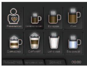 KRUPS ESPRESSERIA EA9000 - MENU « FAVORIS » - 2