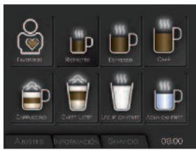 KRUPS ESPRESSERIA EA9000 - MENÚ "FAVORITOS" - 2