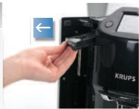 KRUPS ESPRESSERIA EA9000 - INSTALAÇÃO DO LÍQUIDO DE LIMPEZA - 1