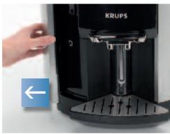 KRUPS ESPRESSERIA EA9000 - ■ Vider le collecteur de marc de café - 1