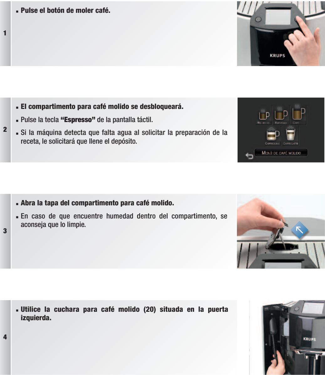KRUPS ESPRESSERIA EA9000 - Espresso preparado por medio del menú “Café molido” - 1