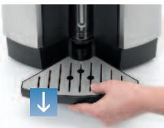 KRUPS ESPRESSERIA EA9000 - Esvaziar os recipientes de recolha de pingos - 1