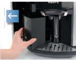 KRUPS ESPRESSERIA EA9000 - ■ Vider le collecteur de marc de café - 2