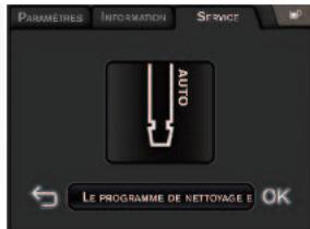 PARANETRES INFORMATION SERVICE AUTO LE PROGRAMME DE NETTOYAGE E OK