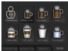 KRUPS ESPRESSERIA EA9000 - Préparation des autres boissons : lait chaud avec ou sans mousse et eau chaude - 1