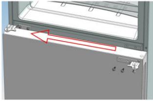CANDY CCBF6182WFH - This situation apply to open door in right side This situation apply to left side Assemble the refrigerator door and freezer door to the opposite side - 3