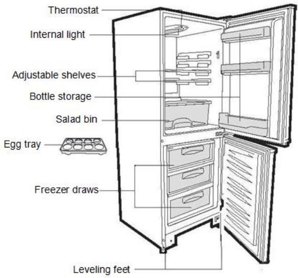 CANDY CCBF6182WFH - COMBI REFRIGERATOR CANDY - 1