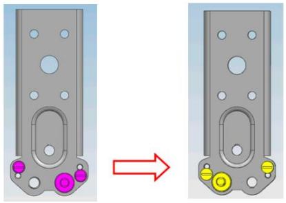 CANDY CCBF6182WFH - Assemble door, lower hinge accessories to the corresponding positions - 3