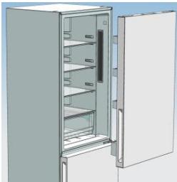 CANDY CCBF6182WFH - Dissemble the Refrigerator Door - 6