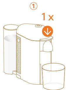 KRUPS NESPRESSO VERTUO NEXT XN910 - Push the lever down and press the button at the same time - 1