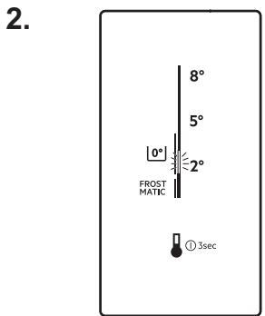 AEG-ELECTROLUX RCB63726OX - Stille inn temperaturen på 0^ i LongFresh 0^ -avdelingen - 2