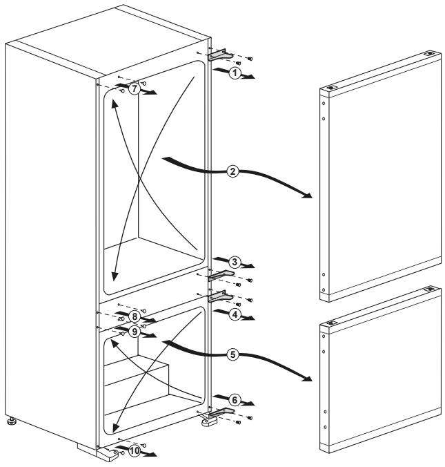 BEKO BCSA285K2S - Türanschlag umkehren - 1