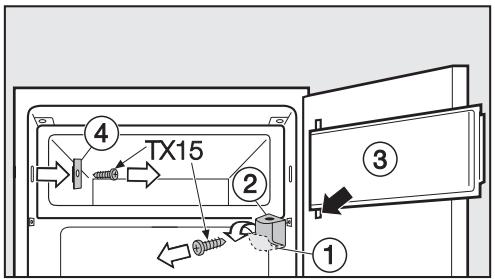 MIELE K34122I - Porte du compartiment de congélation - 1
