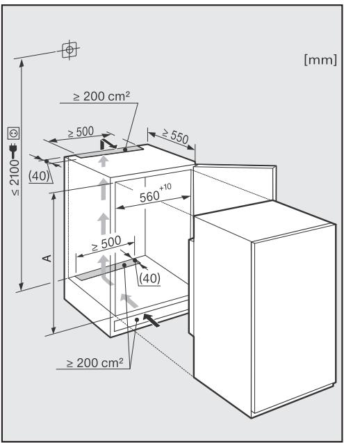 MIELE K34122I - Avant l'encastrement - 2