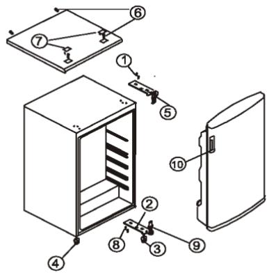 CANDY CCTOS156XH - De deur omkeren - 1
