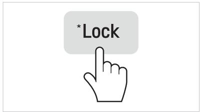 LG GBP32DSKZN - Panneau d'affichage sur la porte du réfrigérateur. - 1