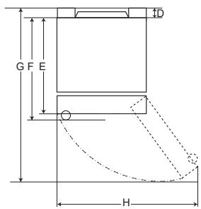 LG GBP32DSKZN - Mitat ja vapaa tila - 2