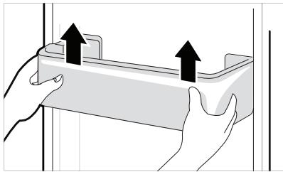 LG GBP32DSKZN - Cleaning the Door Basket Removing the Fridge Door Basket - 1