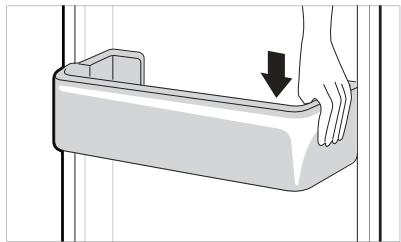 LG GBP32DSKZN - Ponovno postavljanje korpe u vratima frižidera - 1