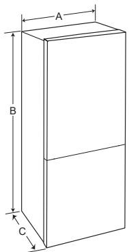 LG GBP32DSKZN - Dimensions and Clearances - 1