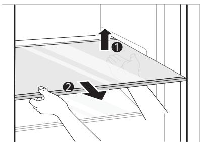 LG GBP32DSKZN - Rimozione del ripiano del frigorifero - 1