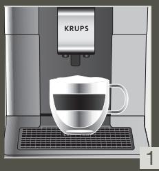 KRUPS EA8738 - QUICK MILK RINSING AFTER A CAPPUCCINO - 1