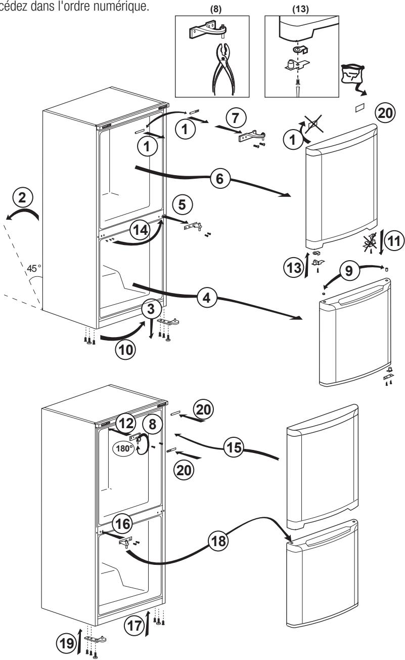 BEKO REC 52 S - Réversibilité des portes - 1