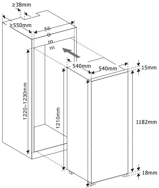 BRANDT BIS624ES - Install the appliance - 1