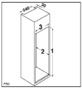 BRANDT CA2861 - Dimensions de la niche - 3