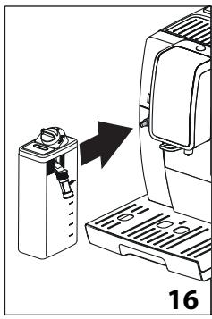 DELONGHI DINAMICA ECAM 350.50 - Remplir et replacer la carafe à lait - 5