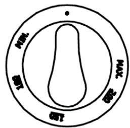 TRIOMPH TE55V/1 - TE55VX/1 - Manette Four / Thermostat - 1