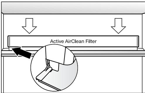 MIELE KFN29133DWS - Déplacer le filtré à charbon actif - 1