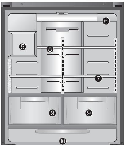 DAEWOO RFN-26D1TI - Utilisation du compartiment intérieur - 2