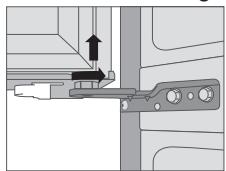 DAEWOO RFN-26D1TI - Régler une porte de réfrigérateur - 1
