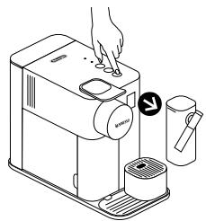 NESPRESSO LATTISSIMA ONE EN510 - Het systeem legen voordat u de machine een tijd niet gebruikt/  'Αδειασμα του συστήματος πριν από μεγάλη περίοδο αχρησίας - 1