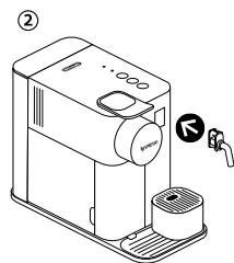 NESPRESSO LATTISSIMA ONE EN510 - Restoring quantity to factory settings - 1
