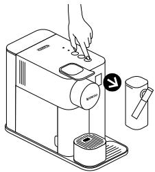 NESPRESSO LATTISSIMA ONE EN510 - Kopgrootte terugzetten naar fabrieksinstellingen/Επαναφορά εργοστασιακών ρυθμίσεων - 1