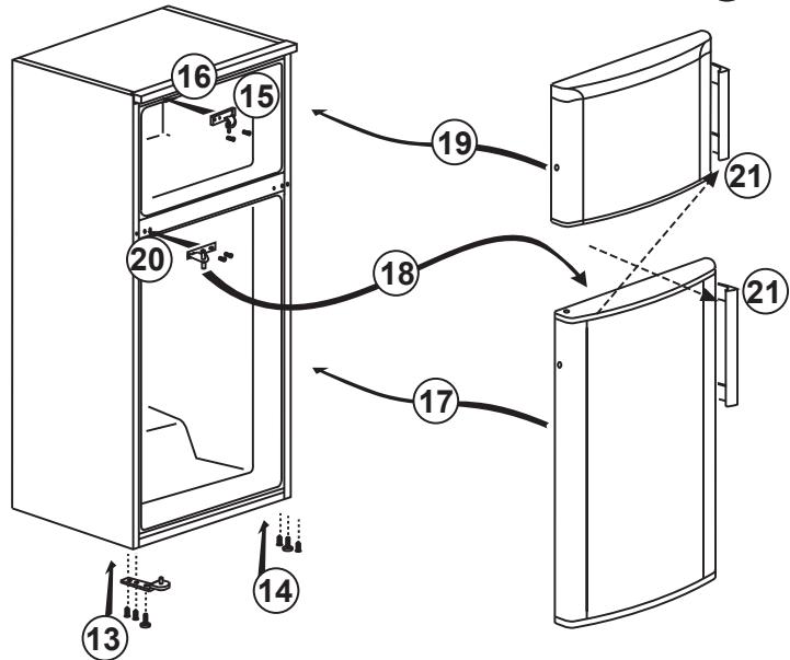 BEKO CRDSE437K21S - Réversibilité des portes - 2
