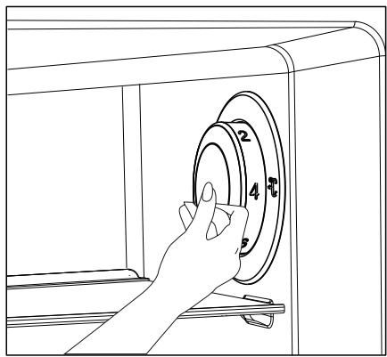 BEKO CRDSE437K21S - Le bouton de réglage de température - 1