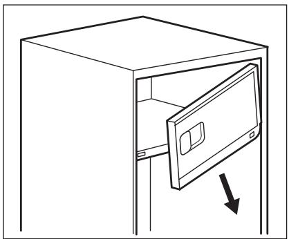 AEG-ELECTROLUX S51540TSW2 - Wechseln des Turanschlags des Gefriergeräts - 2