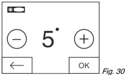 * - 5° + ← OK Fig. 30