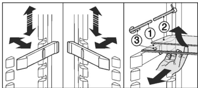LIEBHERR CBPEF4815 - Utiliser la tablette de rangement composée de deux parties\* - 1
