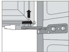 DAEWOO RFN-M400BOX - Adjusting a refrigerator door - 1