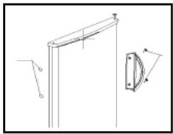 CANDY CMDS5122WH - INVERSIONE DEL SENSEO DI APERTURA DELLA PORTA FRIGO - 15