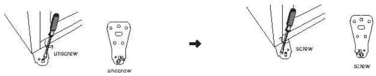 CANDY CMDS5122WH - REVERSING THE DOOR SWING - 10