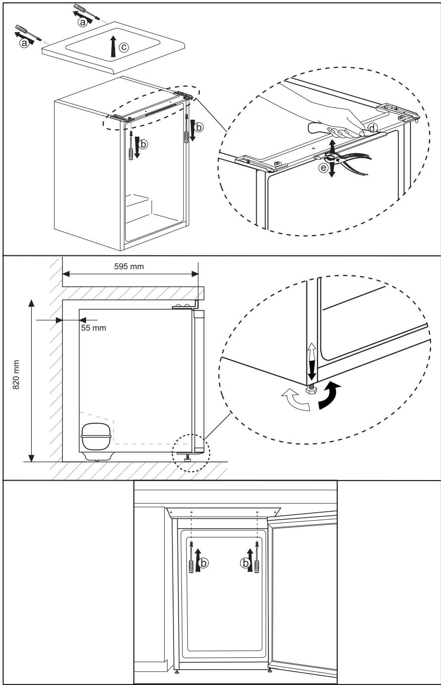 BEKO TSE1402F - Reversing the doors - 1