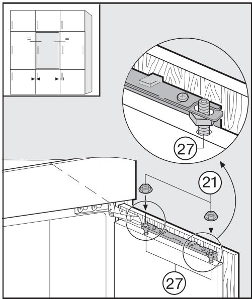 MIELE K37422ID - Montage de la porte du meuble - 6