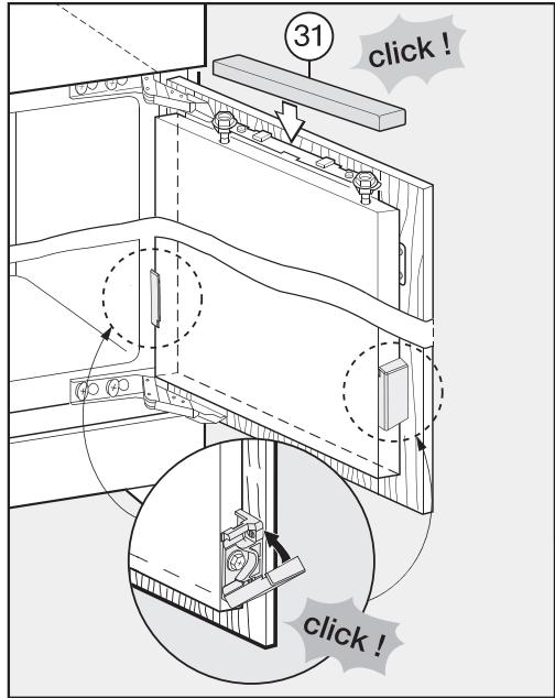 MIELE K37422ID - Z : réglage en profondeur - 2