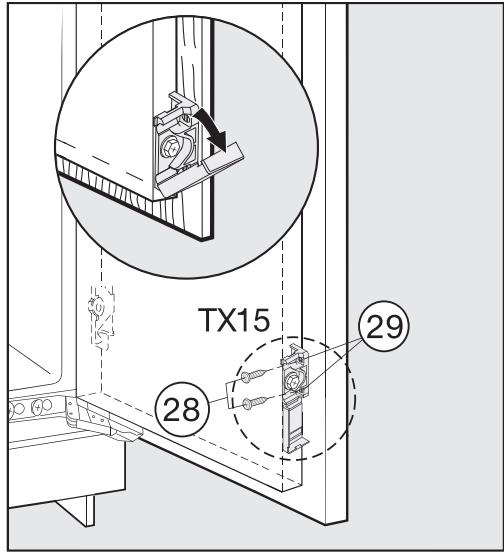 MIELE K37422ID - Y : réglage de la hauteur - 2