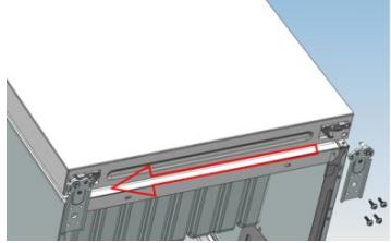 CANDY CMNV6182XWD - This situation apply to open door in right side This situation apply to left side Assemble the refrigerator door and freezer door to the opposite side - 1
